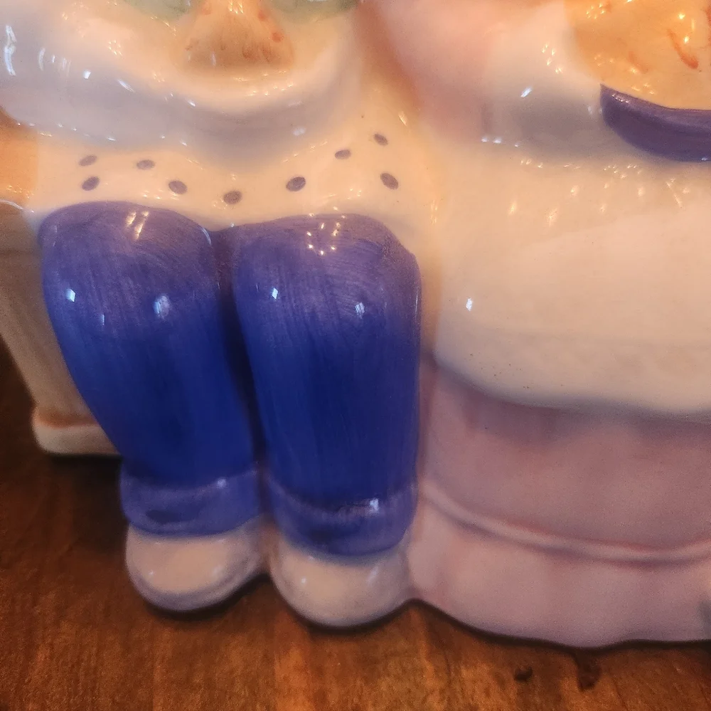 Vintage Applause Inc Charming Cat Couple Ceramic Teapot